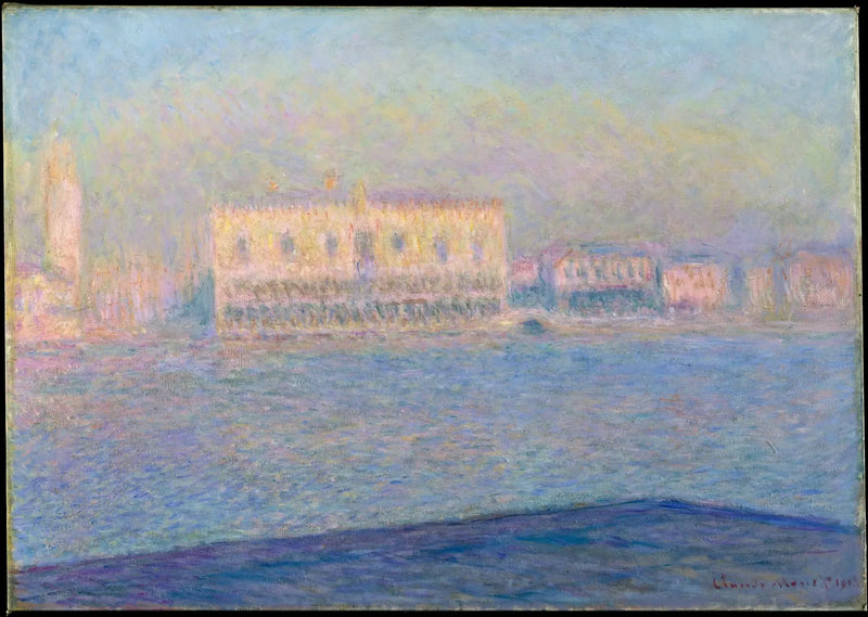 พระราชวังโดเจที่มองจากซานจอร์โจ มัจโจเร - Claude Monet