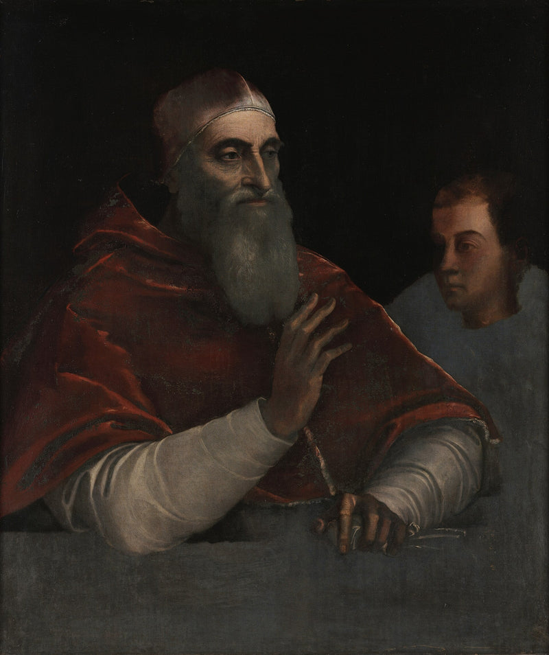 สมเด็จพระสันตะปาปาเปาโลที่ 3 กับหลานชาย - Sebastiano del Piombo