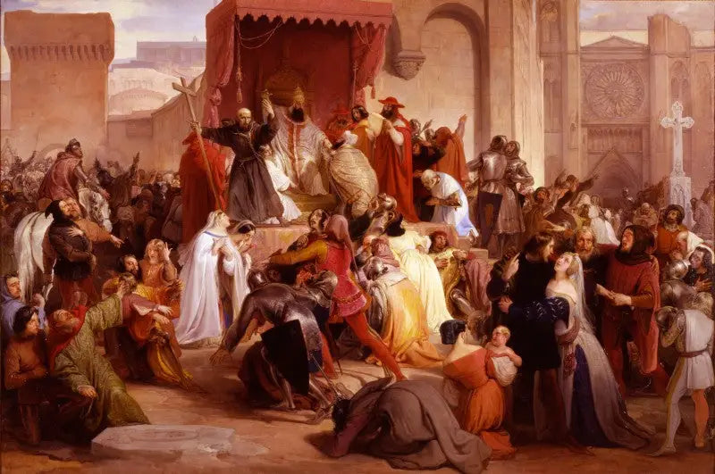 สมเด็จพระสันตะปาปาอูบรันที่ 2 พระเทศนาการศึกคริสต์ครั้งแรก ณ จัตุรัส Clermont - ฟรานเชสโก ไฮเอซ