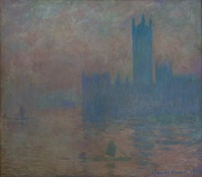 Reproduction du tableau « Le Parlement de Londres, effet de brouillard - Claude Monet » par Alpha Reproduction en peinture à l’huile