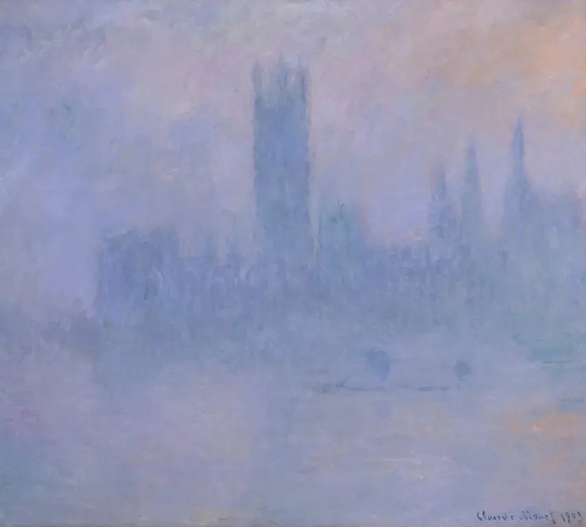 Le Parlement, symphonie en bleu - Claude Monet image 1 copie de tableau peinte à la main