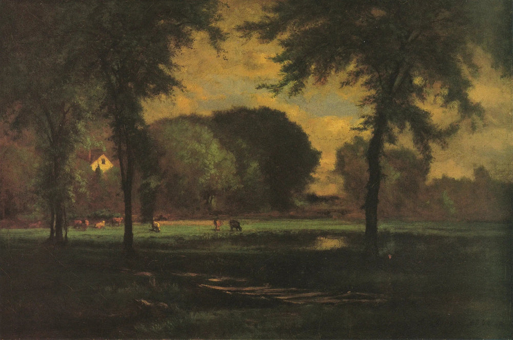 Le pâturage - George Inness image 1 reproduction artisanale de tableau