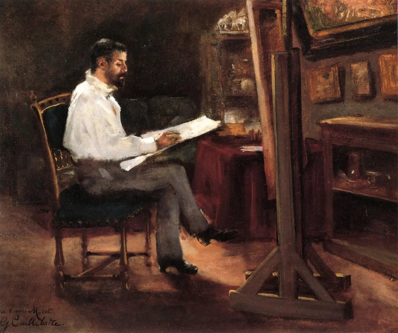 จิตรกร Morot ในสตูดิโอของเขา - Gustave Caillebotte