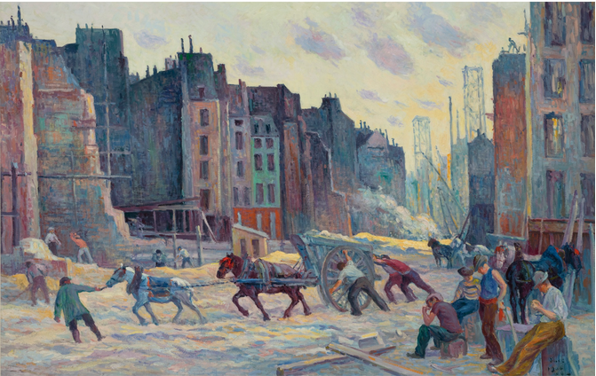 การเจาะถนน Réaumur - Maximilien Luce