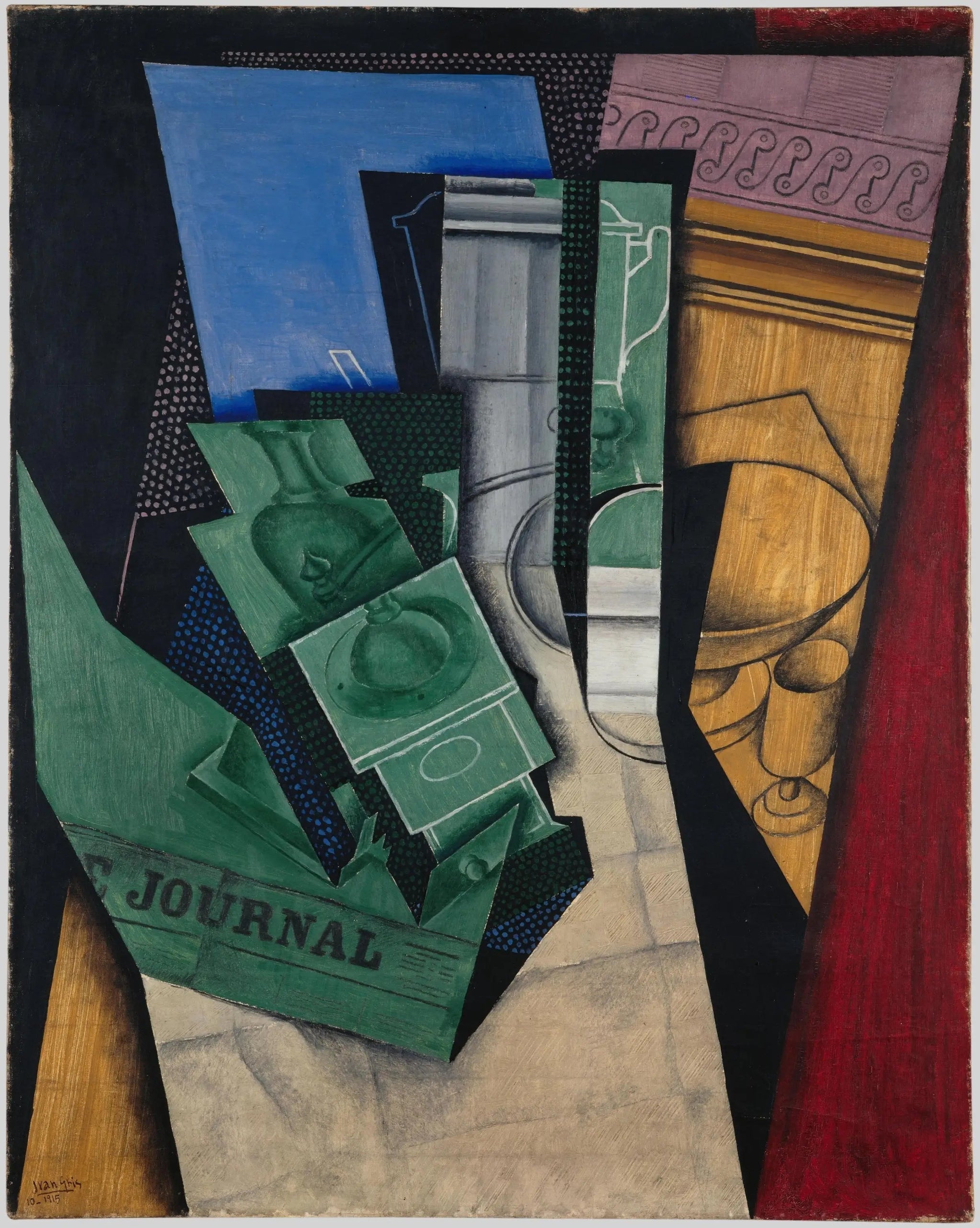 Le Petit Déjeuner - Juan Gris image 1 copie peinte à la main à l’huile
