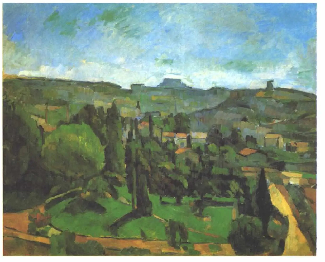 Le Pilon du Roi, vue de Bellevue - Paul Cézanne image 1 tableau peint à l’huile sur toile