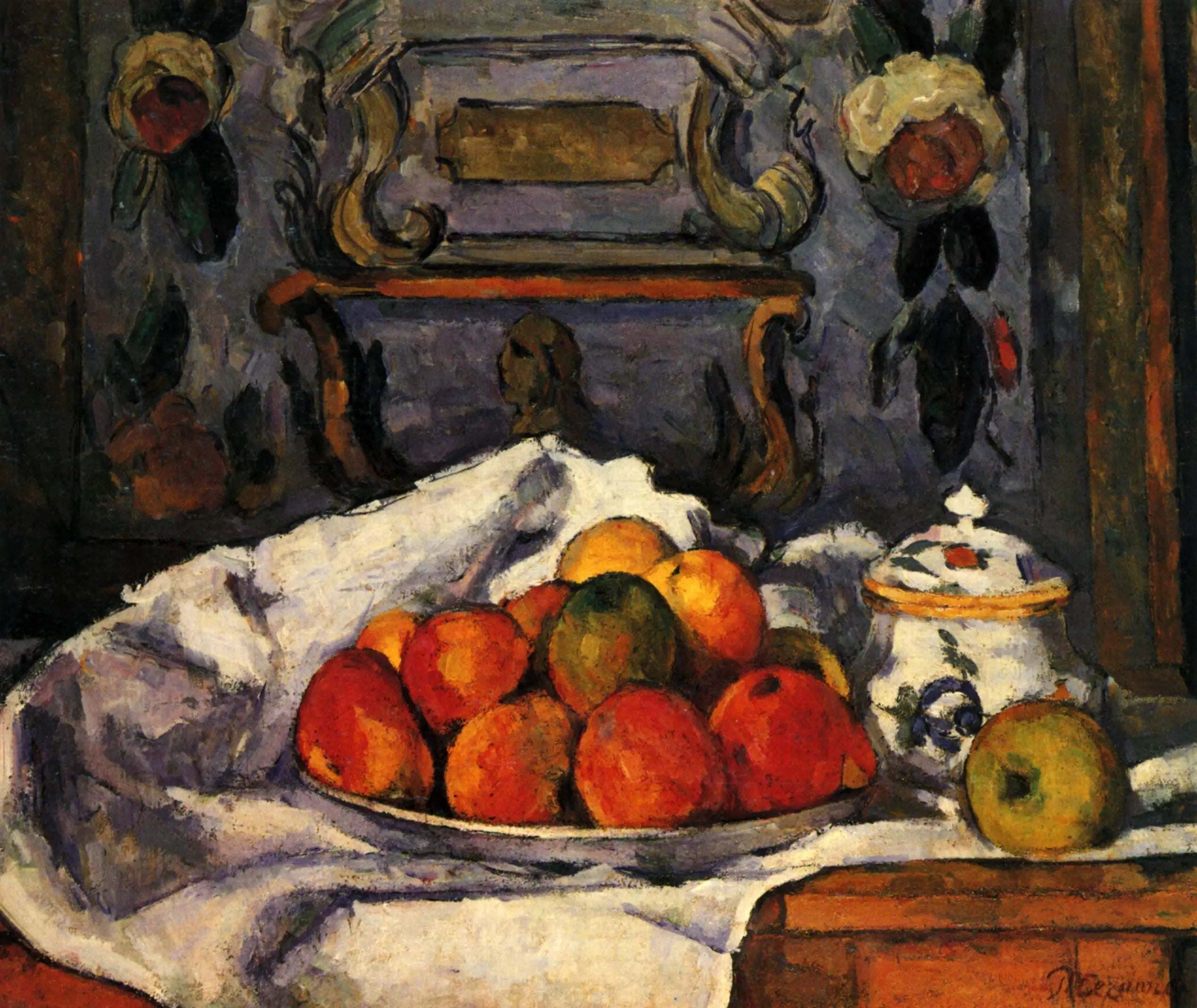 Le Plat de pommes - Paul Cézanne image 1 reproduction réalisée par Alpha Reproduction