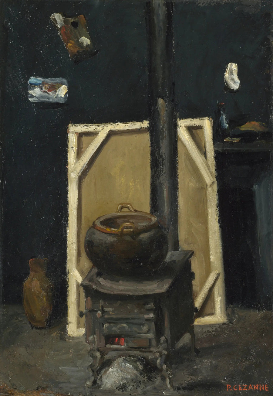 เตาผิงในห้องทำงาน - Paul Cézanne