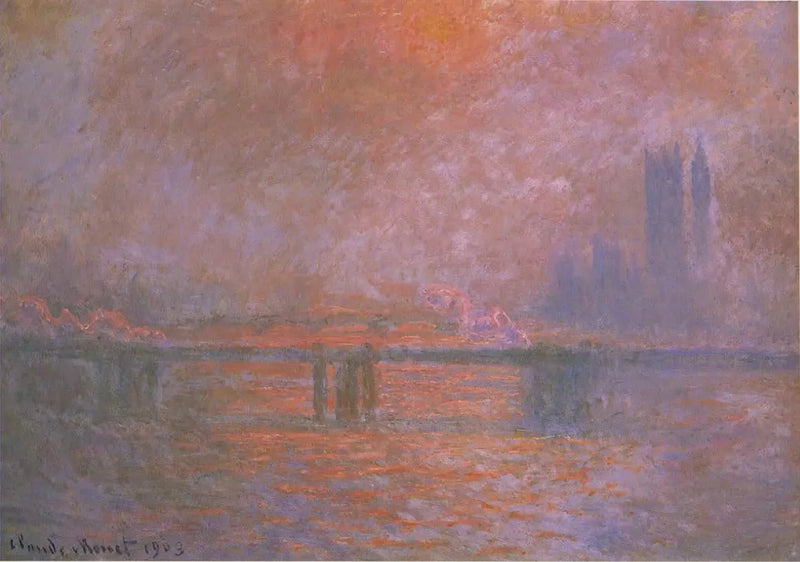 สะพานชาริงครอส, แม่น้ำเทมส์ - Claude Monet