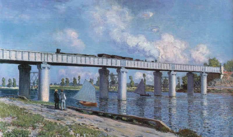 สะพานรถไฟที่อาร์ฌองเตย - Claude Monet