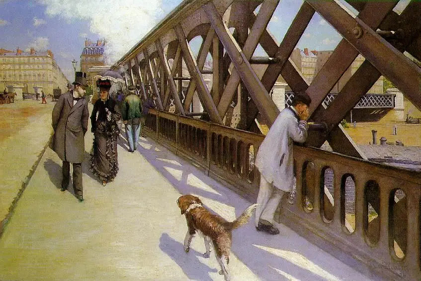 Le Pont de l'Europe - Gustave Caillebotte image 1 reproduction artisanale de tableau