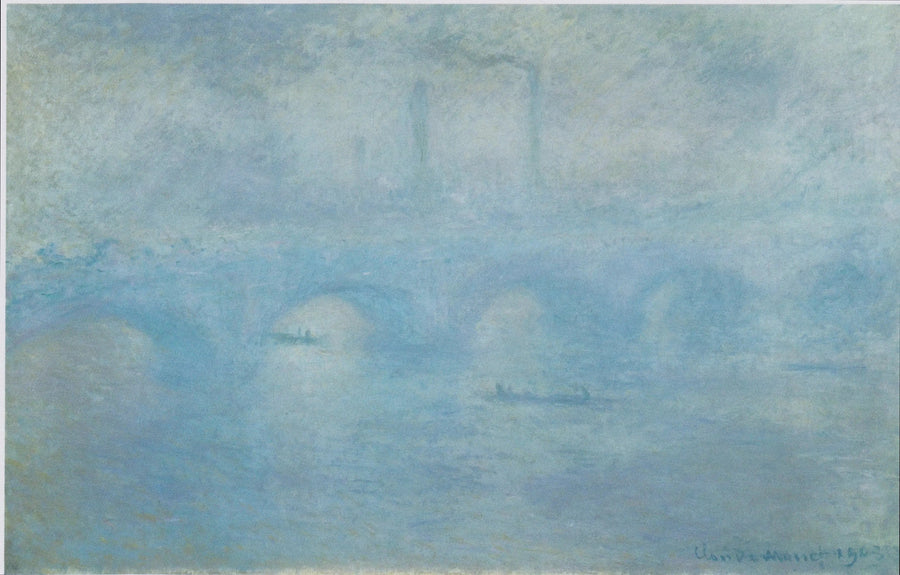 สะพานวอเตอร์ลู เอฟเฟกต์หมอก - Claude Monet