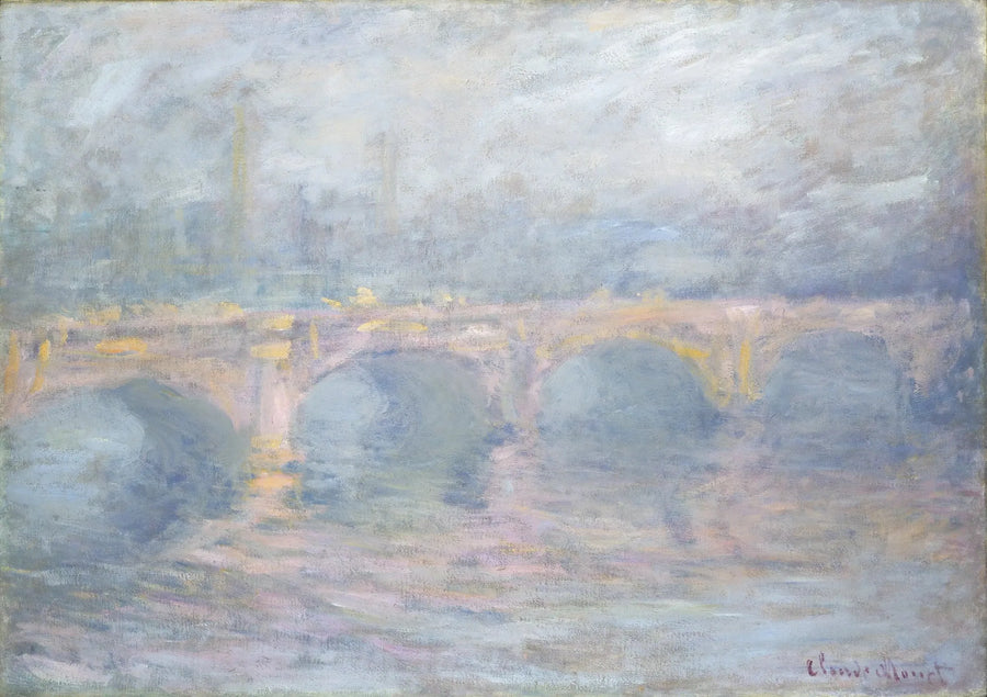 สะพานวอเตอร์ลู, เอฟเฟกต์สีชมพู - Claude Monet