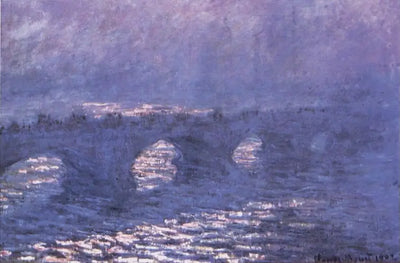 Reproduction du tableau « Le pont de Waterloo, effet de soleil dans la brume - Claude Monet » par Alpha Reproduction en peinture à l’huile