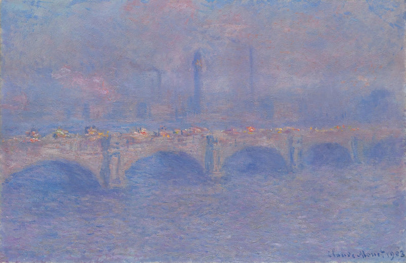 สะพานวอเตอร์ลู, ผลกระทบของแสงแดด - Claude Monet