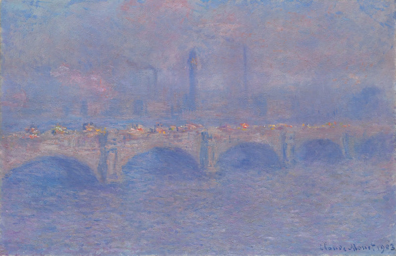 สะพานวอเตอร์ลู, ผลกระทบของแสงแดด - Claude Monet