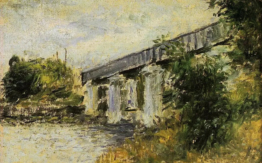 สะพานรถไฟที่อาร์ฌองเตย - Claude Monet