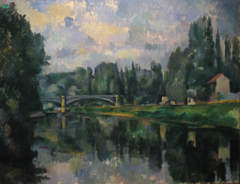 สะพานข้ามแม่น้ำมาร์นที่เครเตล - Paul Cézanne