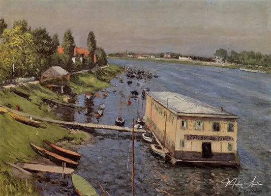 Le Ponton d'Argenteuil - Caillebotte - Reproductions de tableaux et peintures haut de gamme