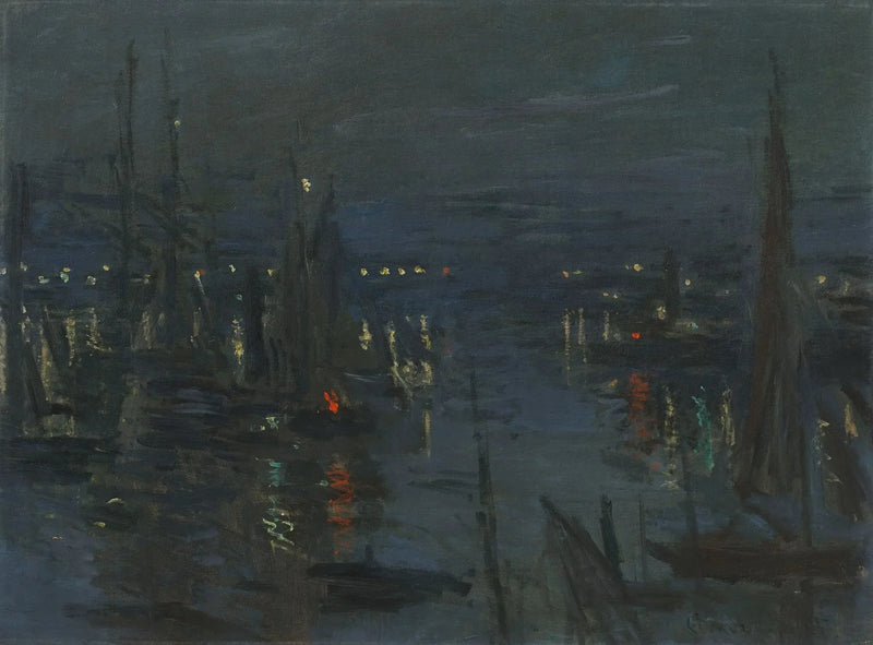 ท่าเรือเลออาฟร์, บรรยากาศกลางคืน - Claude Monet