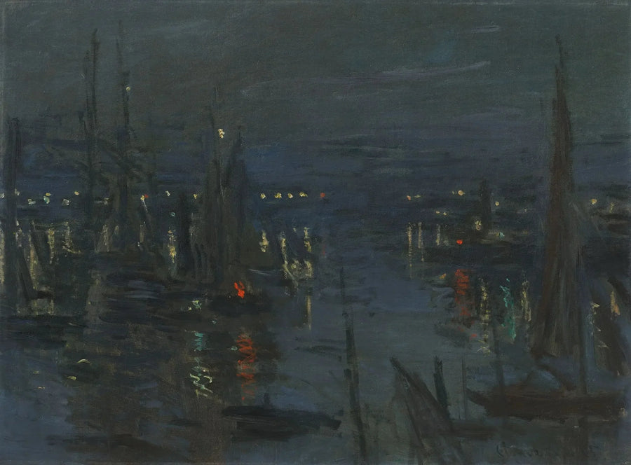 ท่าเรือเลออาฟร์, บรรยากาศกลางคืน - Claude Monet