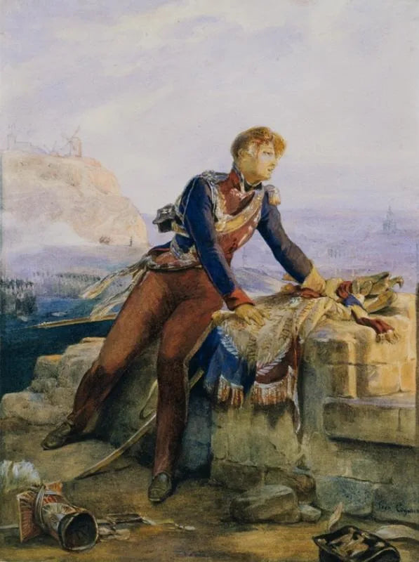 Le porte-étendard polonais : Paris 1814 - Léon Cogniet image 1 reproduction artisanale de tableau