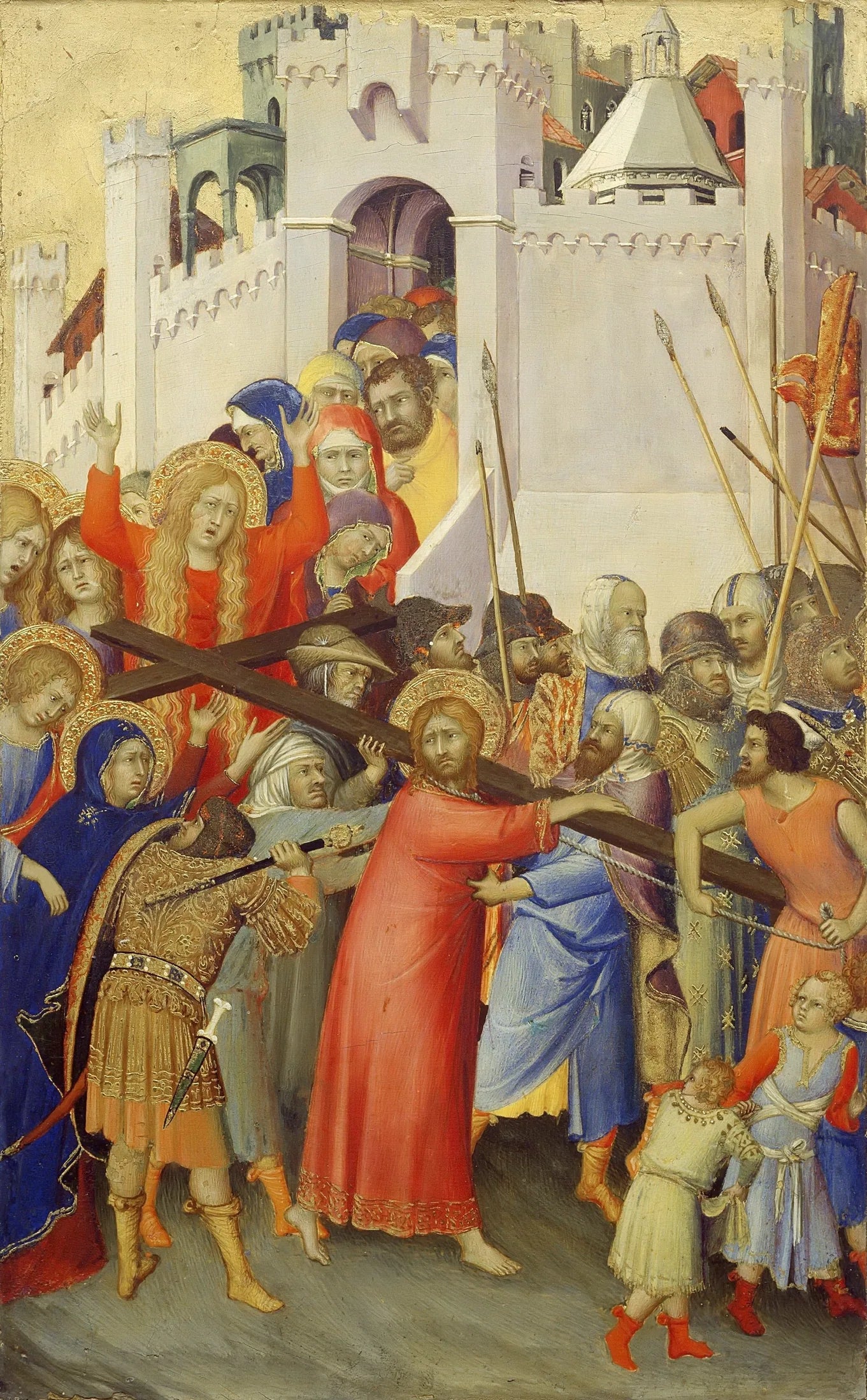 Le Portement de Croix - Simone Martini image 1 reproduction de peinture à l’huile