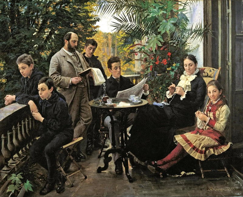 ภาพเหมือนครอบครัว Hirschsprung - Peder Severin Krøyer