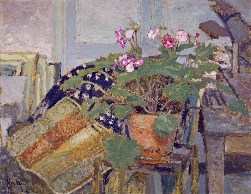 แจกันดอกไม้ - Édouard Vuillard