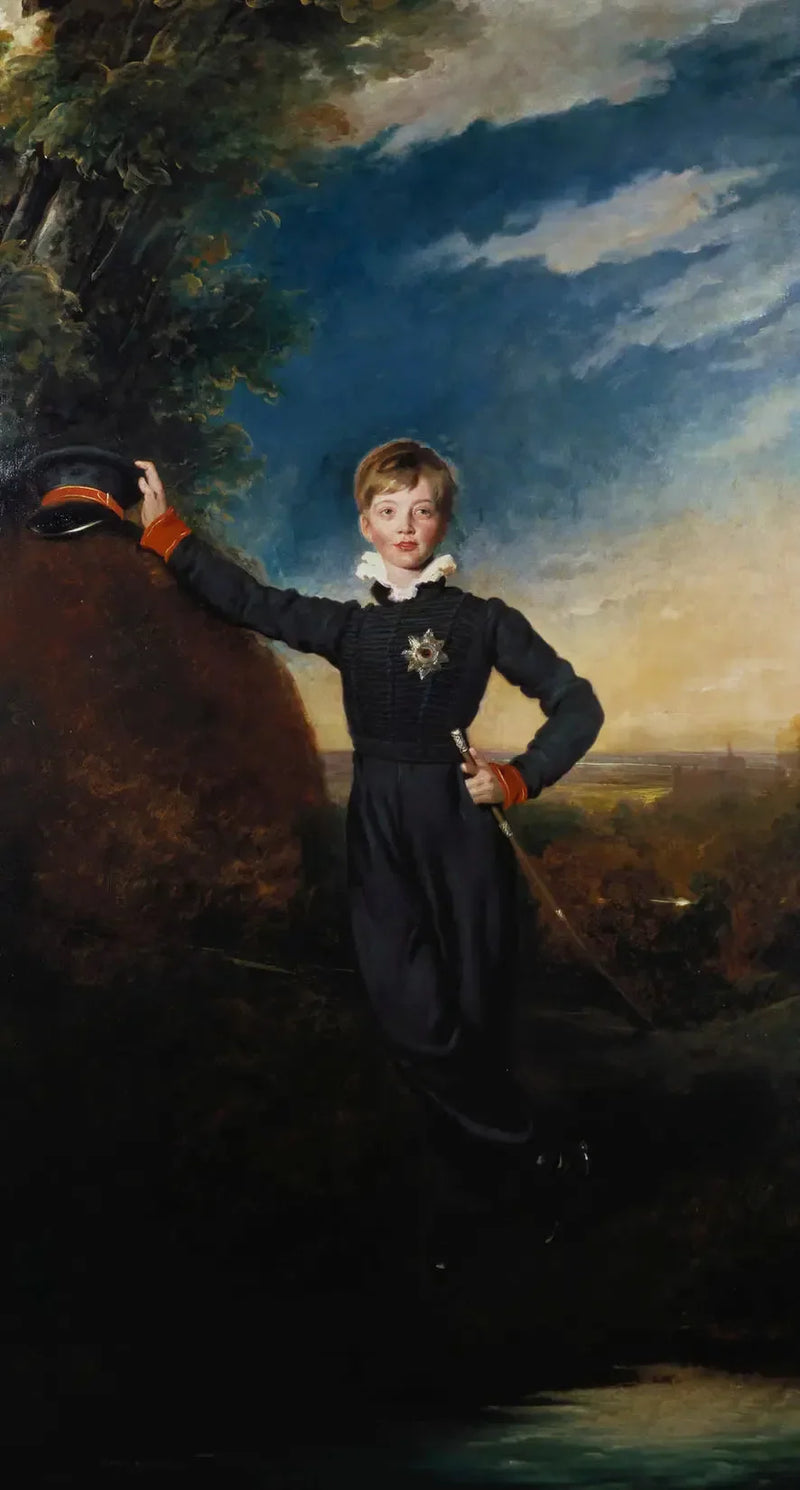 เจ้าชายจอร์จแห่งคัมเบอร์แลนด์ (1819-1878), ต่อมาเป็นจอร์จที่ 5 แห่งฮาโนเวอร์ ขณะยังเป็นเด็ก - โธมัส ลอว์เรนซ์