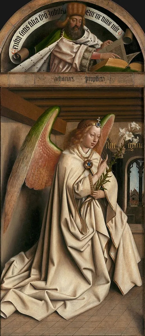 ศาสดาเศคาริยาห์ ; เทวดาแห่งการประกาศข่าวดี - Hubert van Eyck