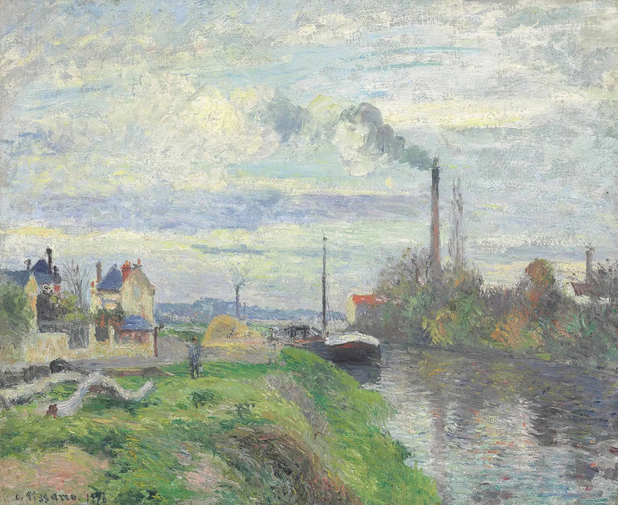 ท่าเรือของ Pothuis ที่ Pontoise - Camille Pissarro