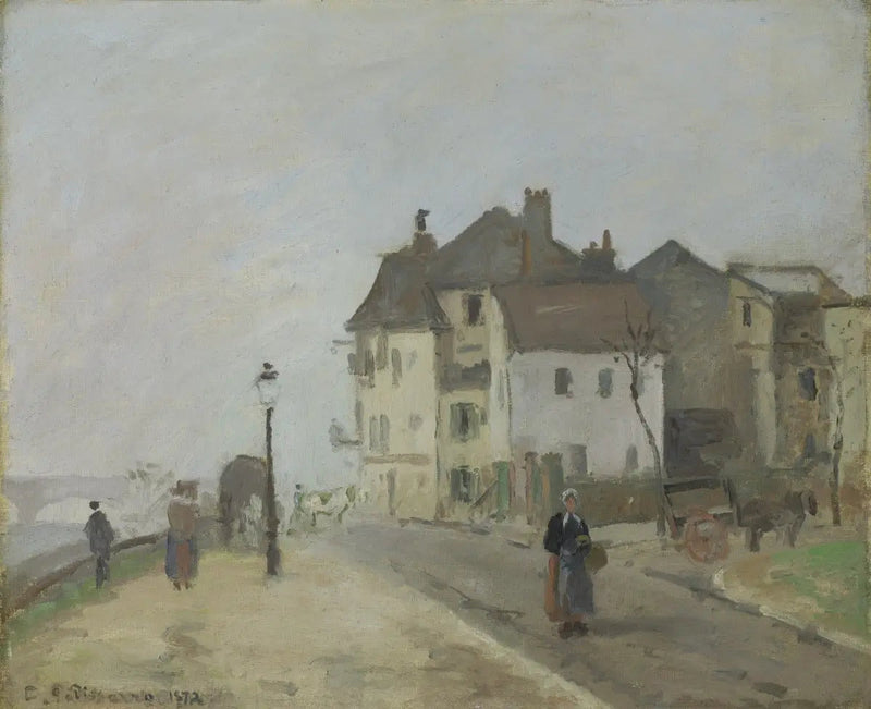 ท่าเรือของ Pothuis ที่ Pontoise - Camille Pissarro