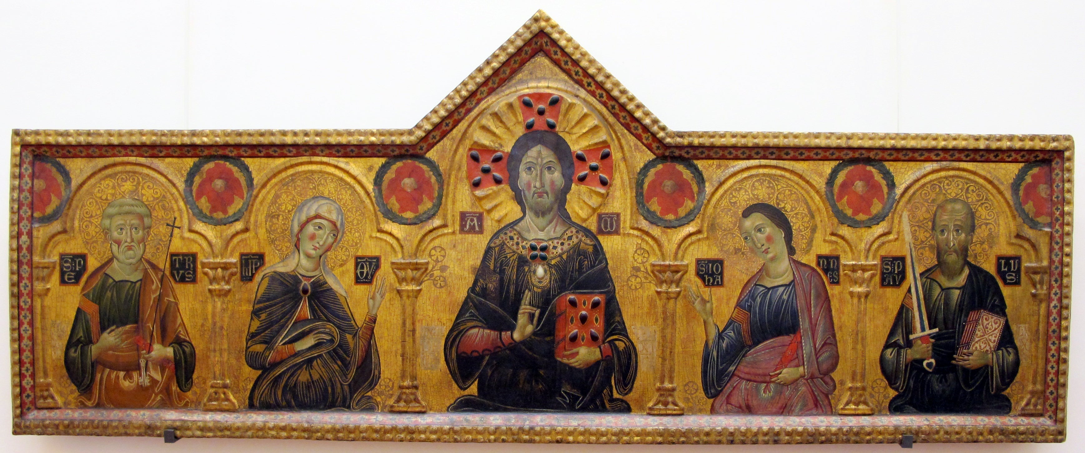 Le Rédempteur entre la Vierge et trois saints - Cosimo Rosselli - Alpha Reproduction