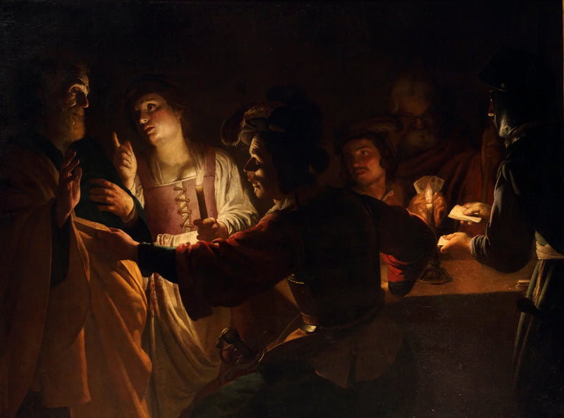 การปฏิเสธของนักบุญเปโตร - Gerrit van Honthorst