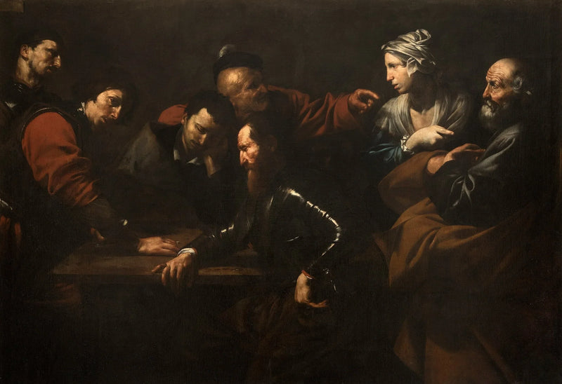 การปฏิเสธของนักบุญเปโตร - Jusepe de Ribera