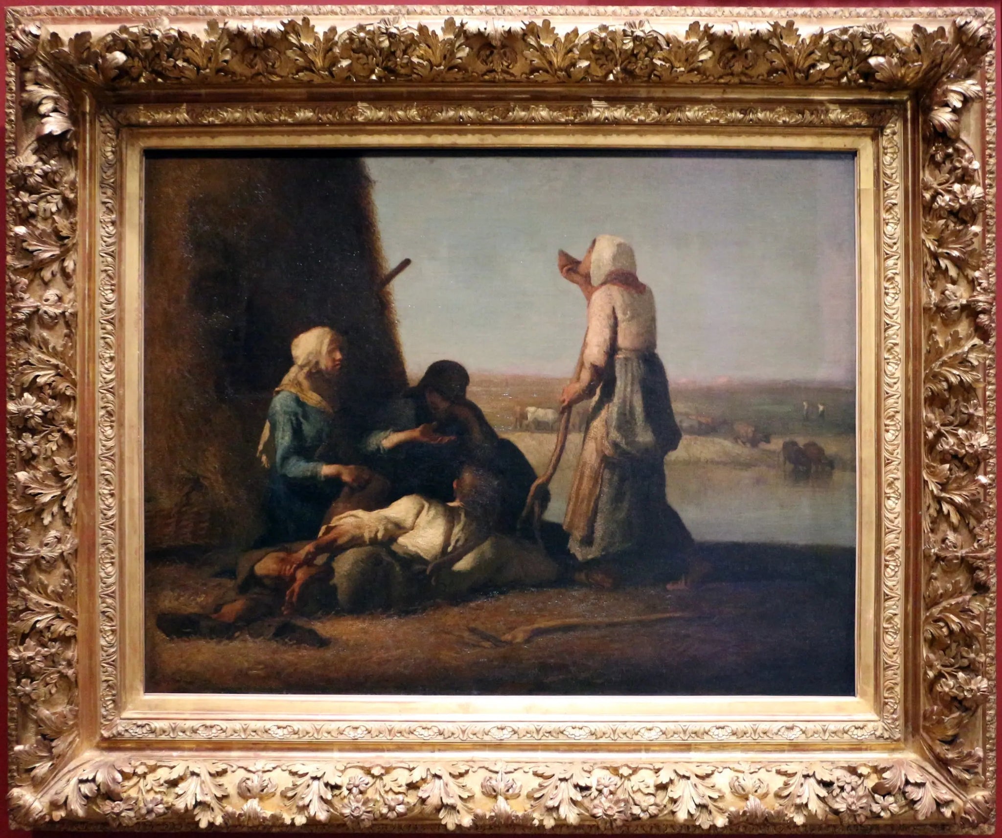 Le Repos des faneurs - Jean-François Millet image 1 reproduction artisanale de tableau