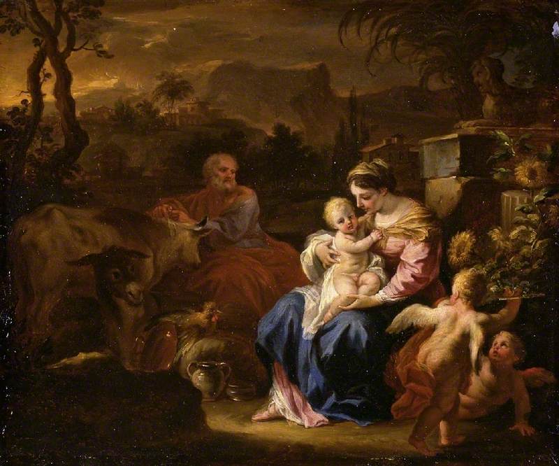 Le Repos pendant la fuite en Égypte - Francesco Solimena - Alpha Reproduction