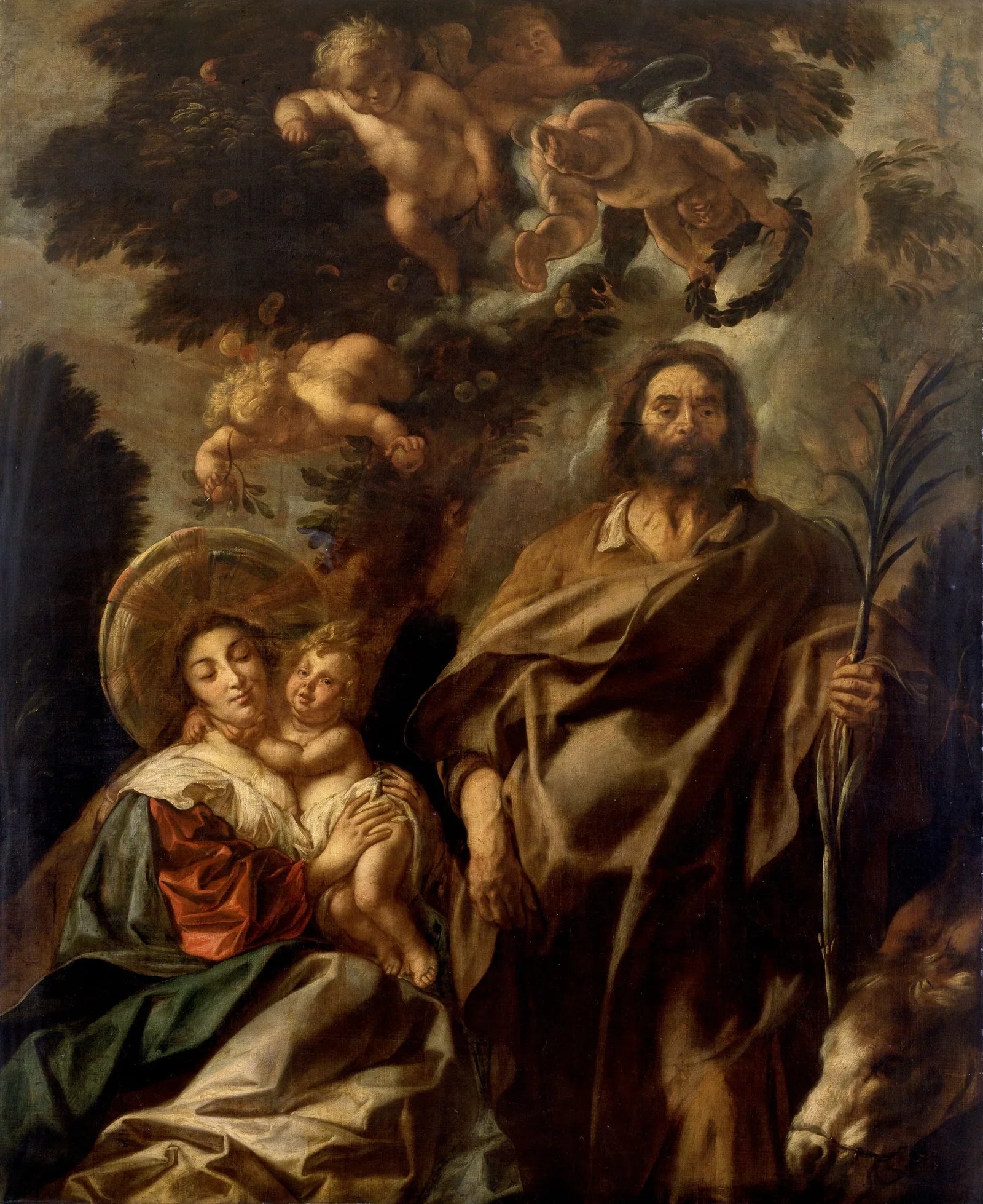 Le Repos pendant la fuite en Egypte - Jacob Jordaens image 1 tableau peint à l’huile sur toile