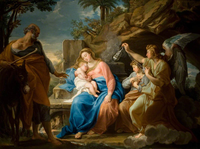 การพักผ่อนระหว่างการอพยพไปอียิปต์ - Pompeo Batoni