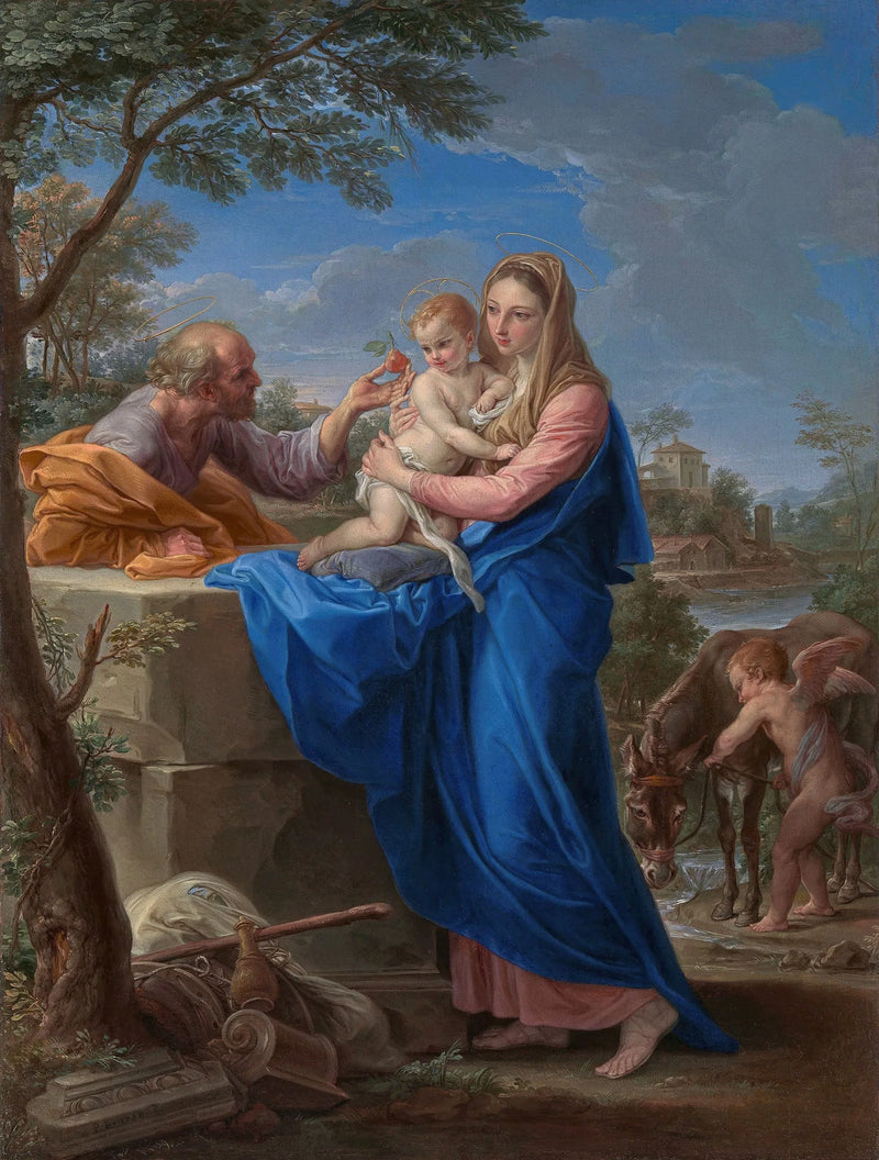 การพักผ่อนระหว่างการอพยพไปอียิปต์ - Pompeo Batoni