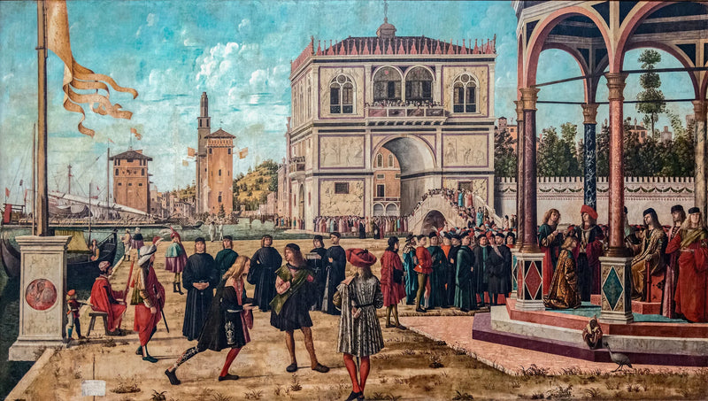 การกลับมาของทูตสู่ราชสำนักอังกฤษ - Vittore Carpaccio