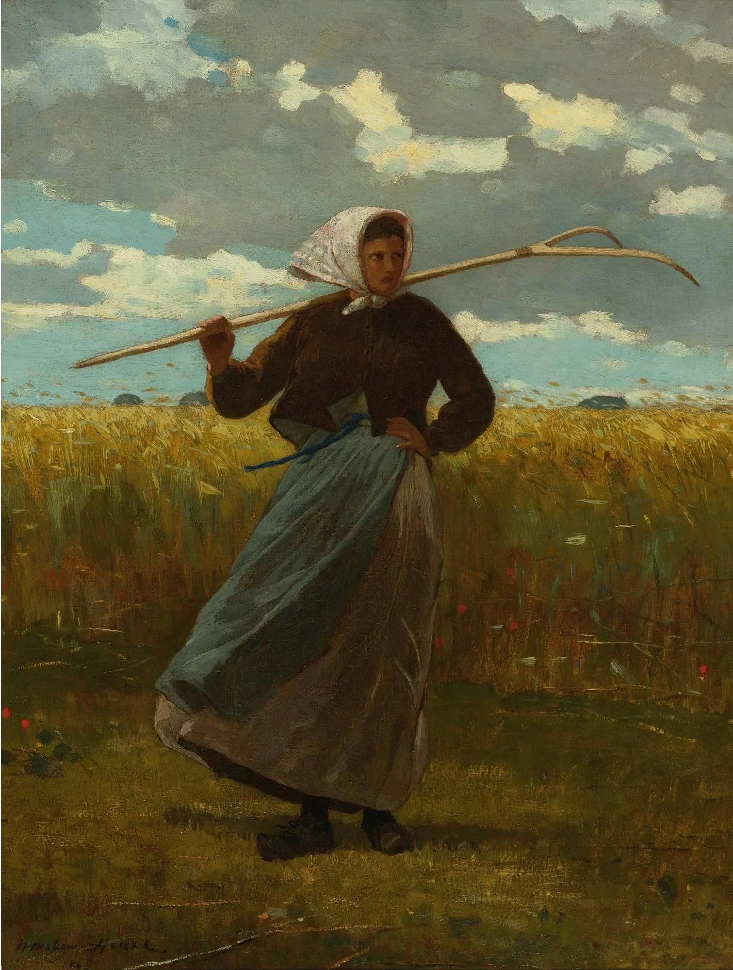 Le retour du glaneur - Winslow Homer image 1 reproduction d’œuvre d’art à l’huile