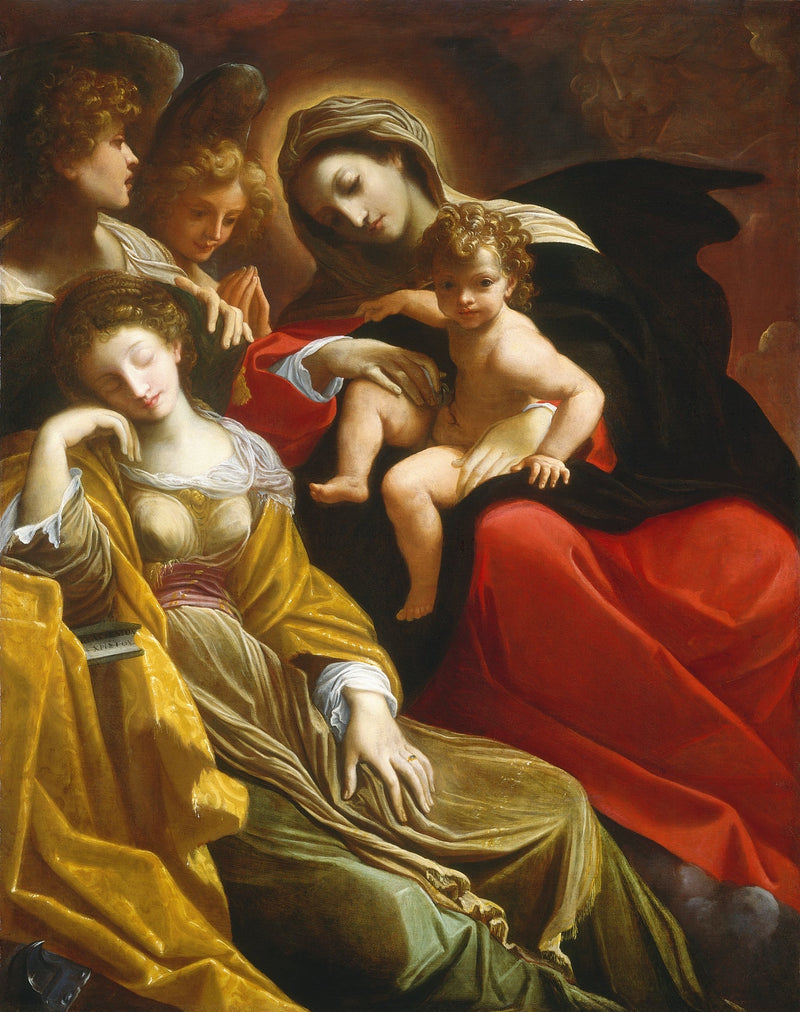 ความฝันของนักบุญ Catherine แห่งอเล็กซานเดรีย - Ludovico Carracci