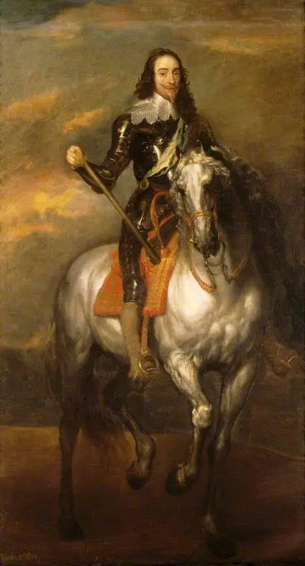 พระเจ้า Charles I (1600-1649) ขี่ม้า - Antoine van Dyck