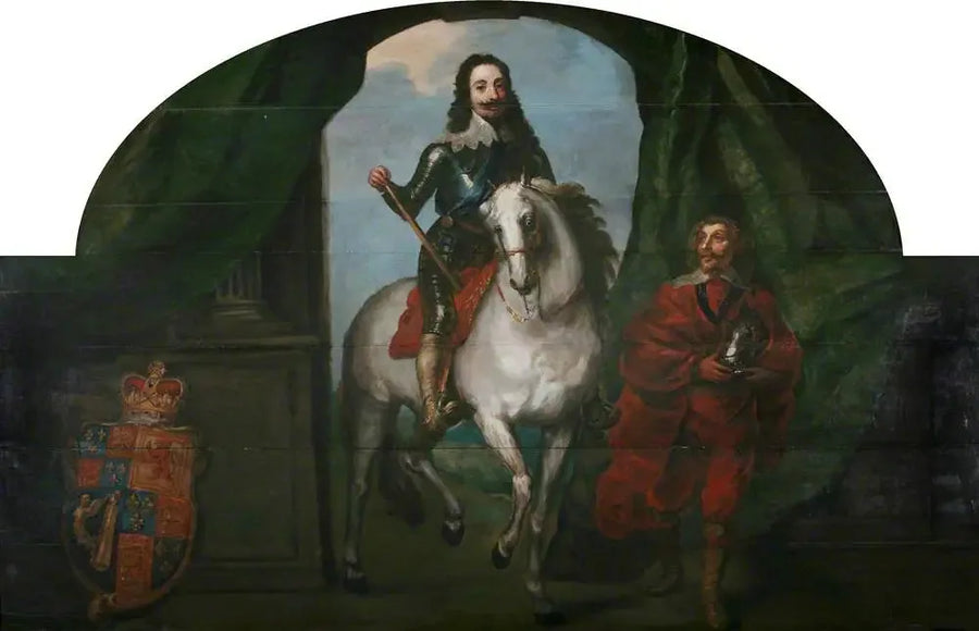 พระเจ้า Charles I (1600-1649) และผู้ฝึกม้าของเขา M. de St Antoine, นักอัศวินแห่ง Epergnon - Antoine van Dyck