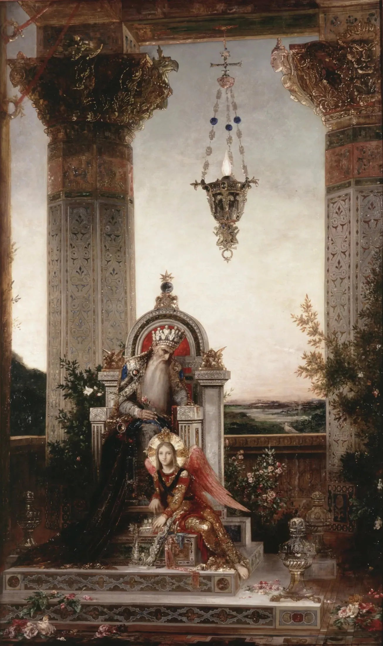 Le roi David - Gustave Moreau image 1 reproduction de peinture à l’huile