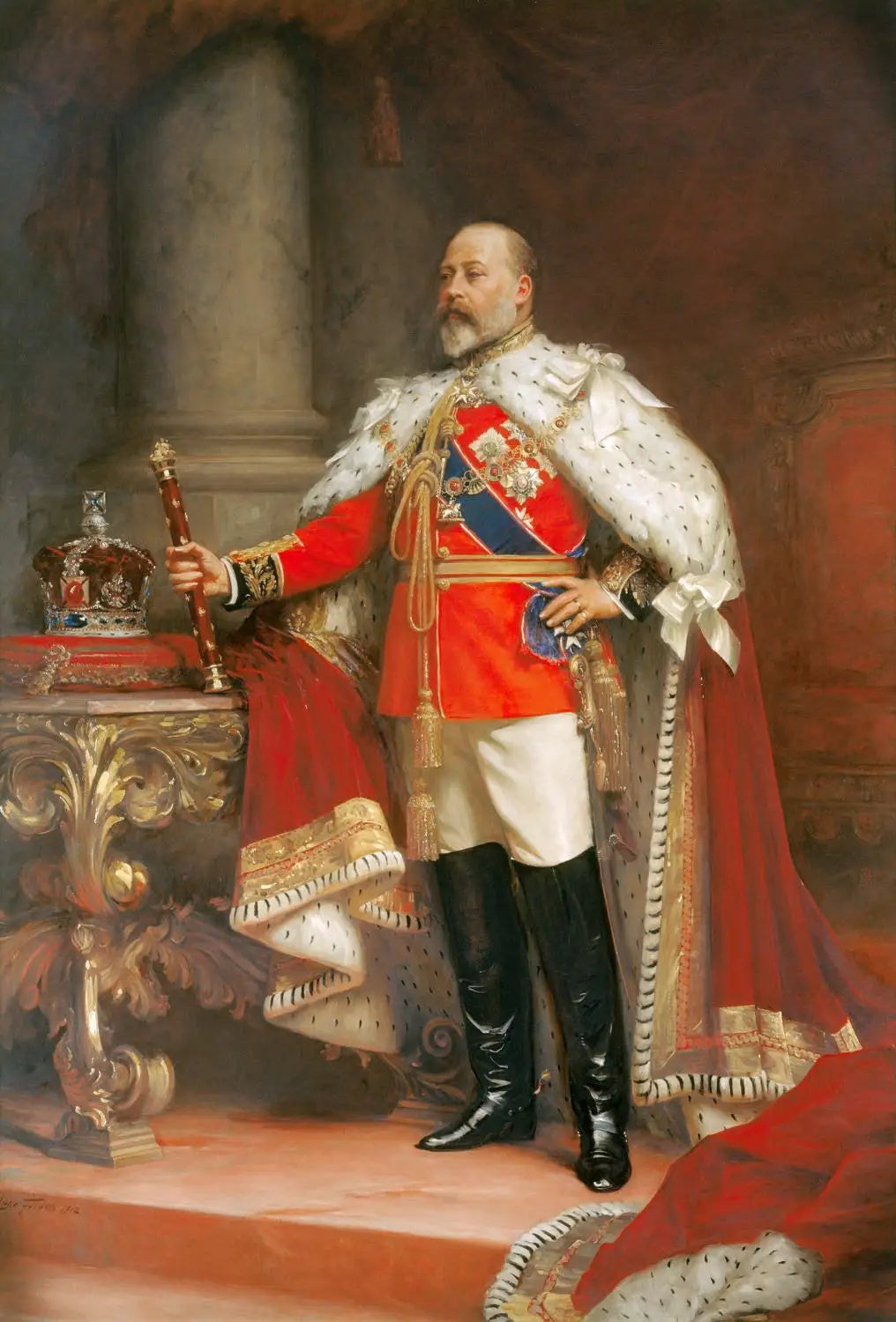 Le roi Édouard VII (1841-1910) - Luke Fildes - Alpha Reproduction
