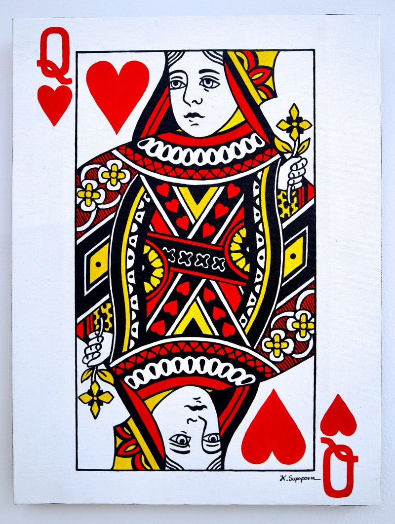 ราชาและราชินีแห่งหัวใจ | 30 x 40 ซม. (x2)