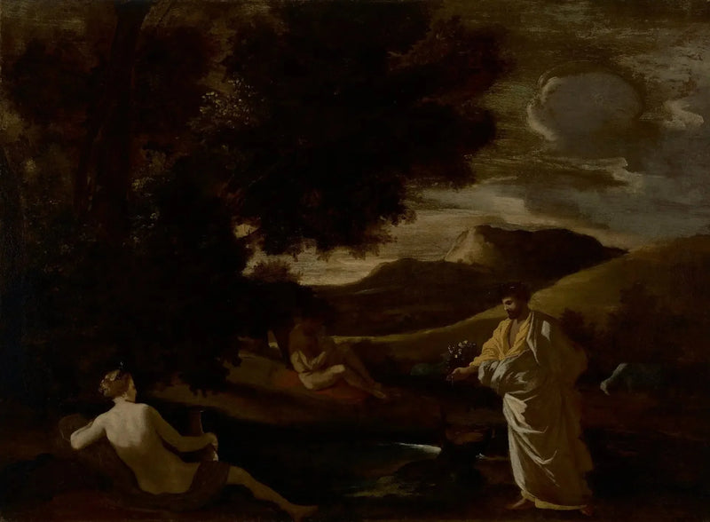 พระราชาไมดาสเปลี่ยนกิ่งโอ๊กเป็นทองคำ - Nicolas Poussin